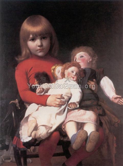 Madeleine Juliette Gerome and Her Dolls - 让·莱昂·杰罗姆